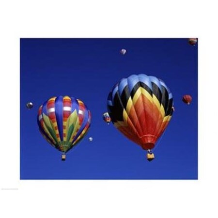 Pvt/Superstock PVT/Superstock SAL1288912 Low angle view of hot air balloons rising Albuquerque International Balloon Fiesta Albuquerque New Mexico USA -24 x 18- Poster Print SAL1288912